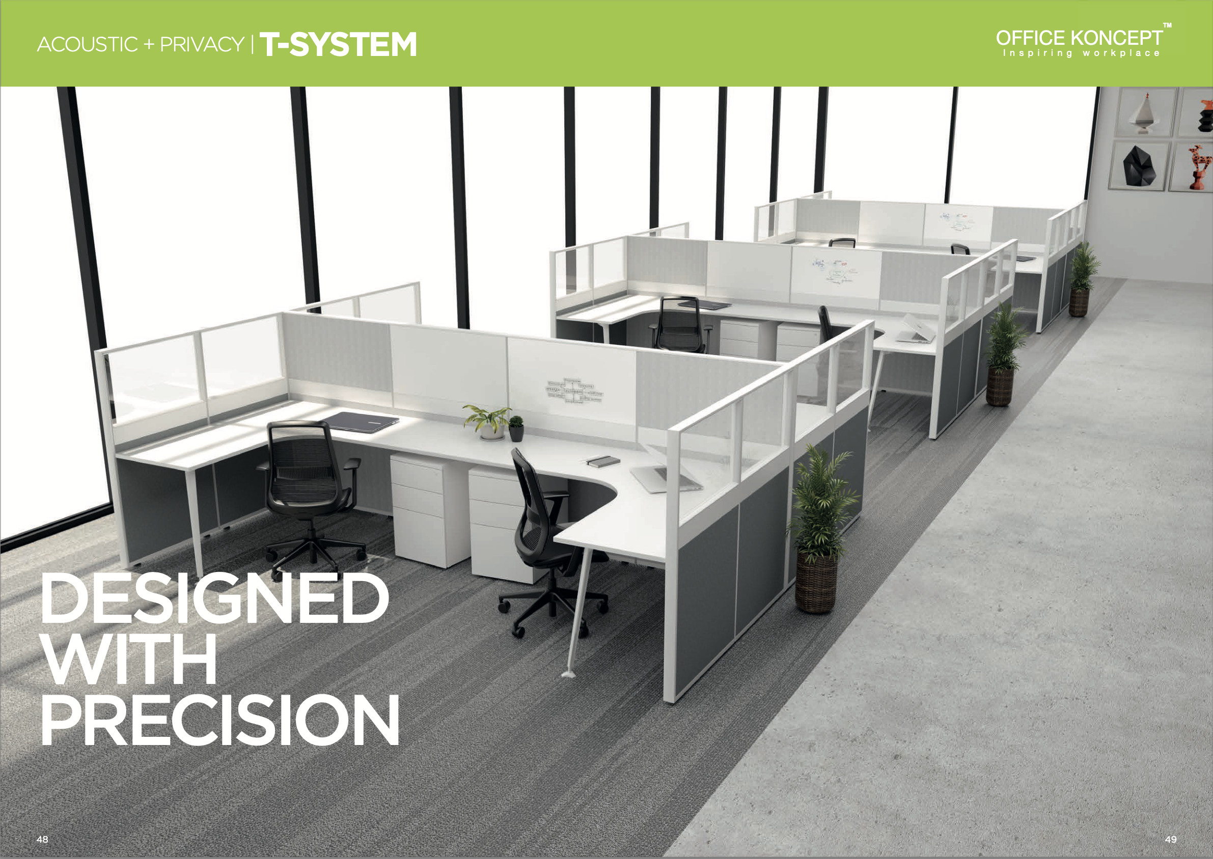 Vách ngăn hệ 50mm